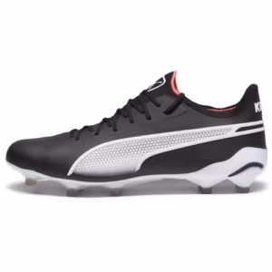 Ghete fotbal unisex Puma King Ultimate negre pentru teren sintetic FG AG