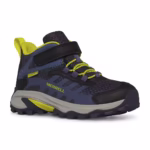 Ghete Merrell Moab Speed Mid 2 A/C Waterproof Kids Albastru – Navy