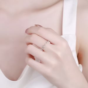 Inel argint 925, JW1315, model flori, placat cu rodiu