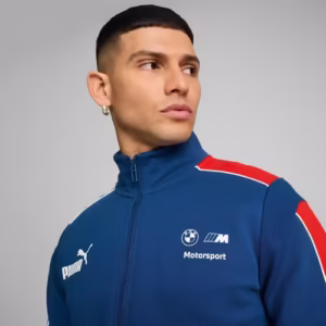 Jachetă bărbați Puma BMW Mms – Albastru, Casual, Sport, Bumbac Premium