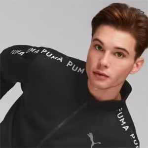 Jachetă bărbați Puma Fit Lightweight Powrfleece – Negru, Casual, Sport, Antrenament Exterior