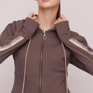 Jacheta dama maro cu gluga