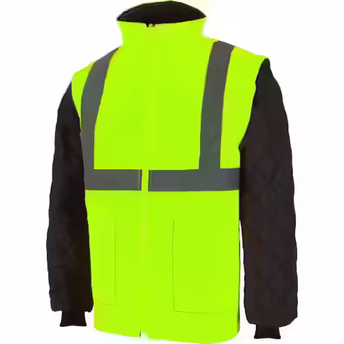 Jacheta de inalta vizibilitate cu maneci detasabile 2 in 1 Brighton, culoarea galben – Renania GALBEN, M