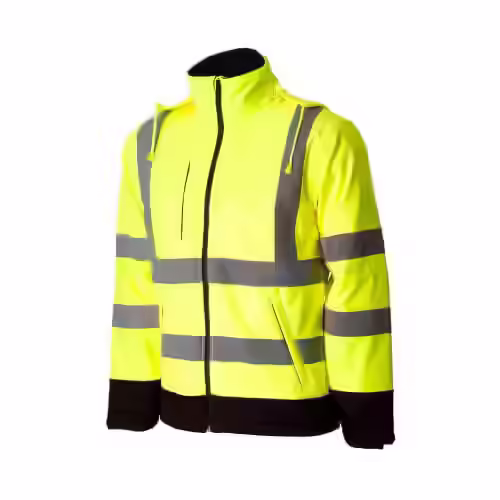 Jacheta reflectorizanta de inalta vizibilitate Roma, culoarea galben – Renania GALBEN FLUO, 3XL