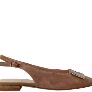 Sandale elegante, dama, EPICA, K380010A bej, piele intoarsa, toc