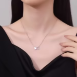 Lantisor argint 925, JW1255, model fundita, placat cu rodiu