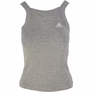 Maiou crop sport femei adidas Essentials Yoga gri confortabil bumbac elastic
