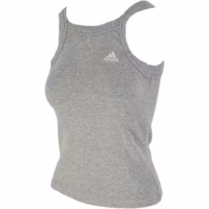 Maiou crop sport femei adidas Essentials Yoga gri confortabil bumbac elastic