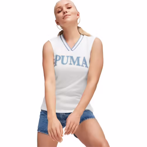 Maiou alb Puma Squad Vest pentru femei – confort și stil casual