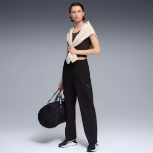 Maiou sport Puma Cloudspun Twist pentru femei - negru respirabil fitness antrenament