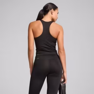 Maiou sport negru pentru femei Puma Essential - Fitness, antrenament respirabil, elastan