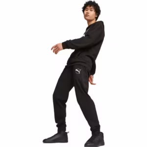 Pantaloni sport barbati Puma Better Sportswear negri casual bumbac premium casual