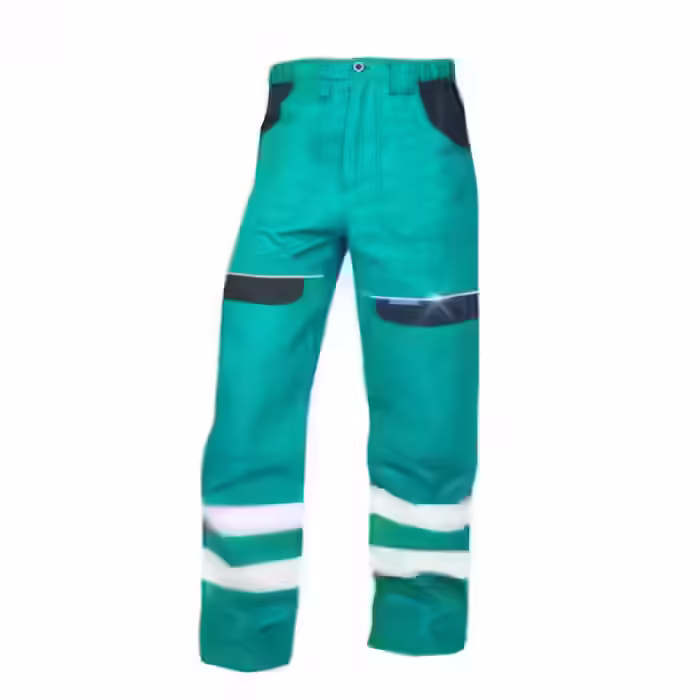 Pantaloni de lucru reflectorizanti in talie, verde, COOL TREND 46, VERDE