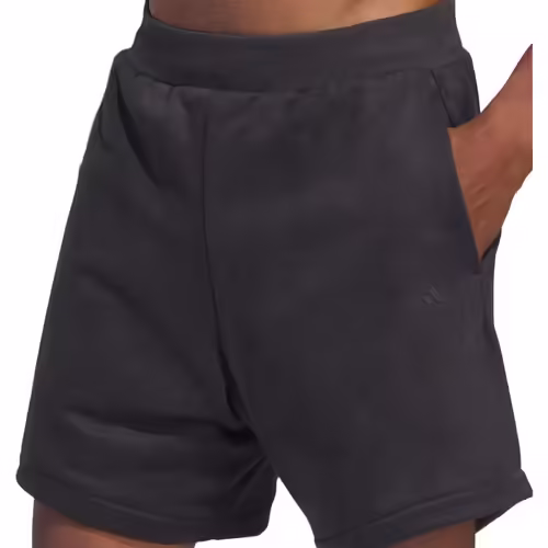 Pantaloni scurti unisex adidas Basketball gri din poliester si bumbac – Sport casual