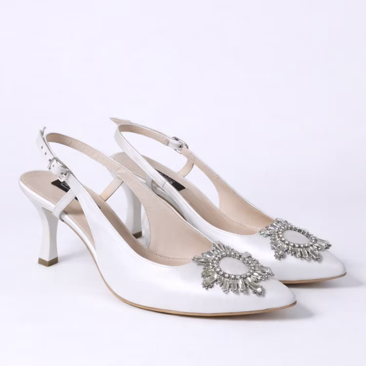 Pantofi stiletto Piele Naturala ivoire La Notte