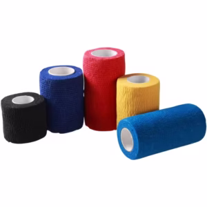 Bandaj Elastic Autoadeziv Fără Latex – Negru 5cm x 4.5m