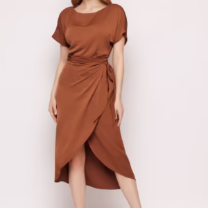 Rochie dama midi cu nod