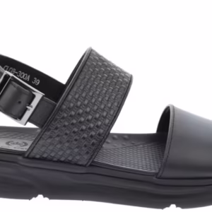 Sandale casual, barbati, ELDEMAS, 08-300A, negru, piele naturala