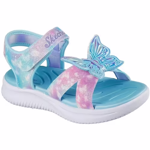 Sandale copii Skechers cu lumini S Lights Jumpsters albastre pentru baieti