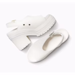 Sandale Casual Femei Converse Chuck 70 De Luxe Piele Intoarsa Bej cu Toc Gros
