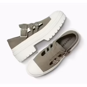 Sandale Converse Chuck Taylor Unisex din Piele Naturală Verde – Casual Mary Jane cu Toc
