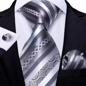 Set cravata + batista + butoni - matase - model 646
