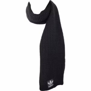 Set fular și mănuși damă adidas Originals negru pentru iarnă 100% acril
