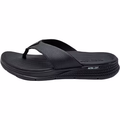 Slapi barbati Skechers Go Consistent – Papuci sport confortabili, culoare neagra