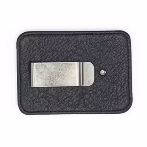 Suport Carduri Unisex DC Shoes din Piele Ecologică Negru cu Clema Metalică