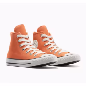 Tenisi Unisex Converse Chuck Taylor All Star din Piele Portocalie - Stil Retro Vintage