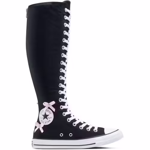 Converse Chuck Taylor All Star XXHI Negri Unisex cu Funde Satin și Detalii Punk