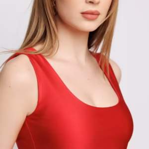 Top dama rosu elegant