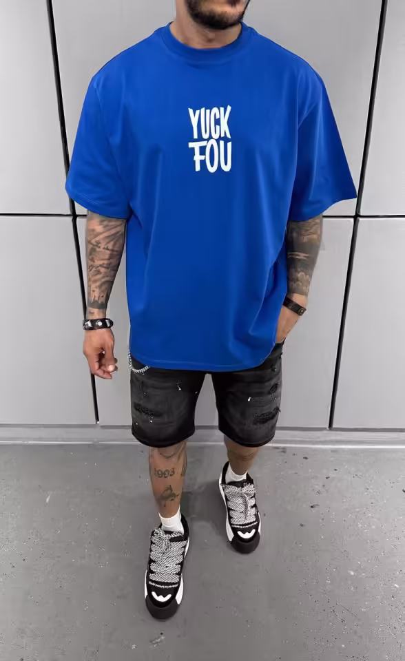 TRICOU YUCK FOU BLUE TSBL23(1616) (MĂRIME: XS)