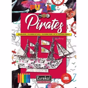 PIRATES 3D Puzzle to Colour Book