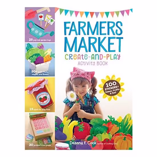 Farmers Market Create-And-Play Activity Book
