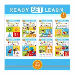 Ready Set Learn - 8 Books - Wipe Clean (Age 3+)