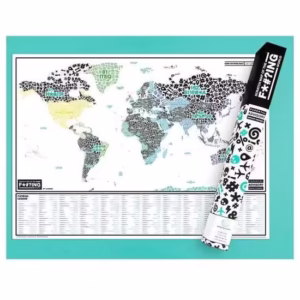 Scratch Map Of The F'Ing World