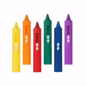 6 Coloured Bath Crayons Tiles