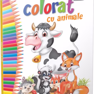 Carte de colorat cu animale