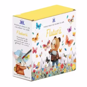 Fluturii – Puzzle magic de colorat cu apa