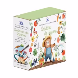 Gradina de legume – Puzzle magic de colorat cu apa