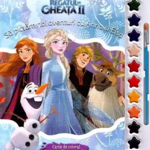 Disney. Regatul de gheață 2. Să pictam noi aventuri cu Anna și Elsa. Carte de colorat - Paperback - Disney - Litera mică