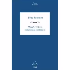 Paul Celan - Hardcover - Petre Solomon - Art
