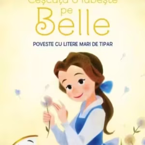 Disney Junior. Cescuța o iubește pe Belle. Poveste cu litere mari de tipar - Paperback brosat - Disney - Litera