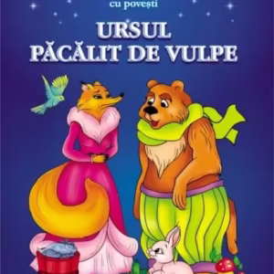 Carte de colorat cu povești. Ursul păcălit de vulpe - Paperback - Eurobookids