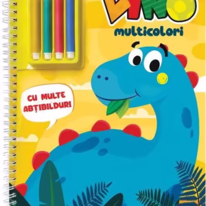 Dino multicolori cu multe abțibilduri - Paperback - Mimorello