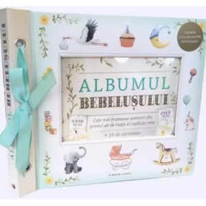 Albumul Bebelușului. Cele mai frumoase amintiri din primul an de viața al copilului meu (24 de cartonașe cu evenimente importante) - Board book - *** - Litera