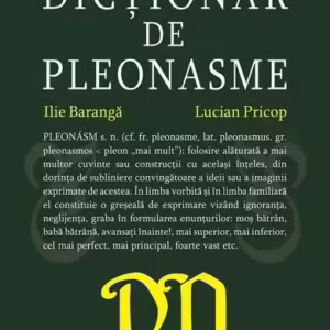 Dicționar de pleonasme - Paperback brosat - Ilie Barangă, Lucian Pricop - Cartex