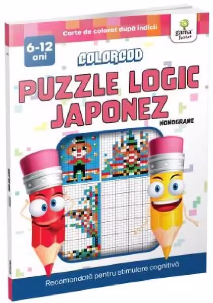 Colorcod. Puzzle logic japonez: Nonograme – Paperback brosat – Gama Junior