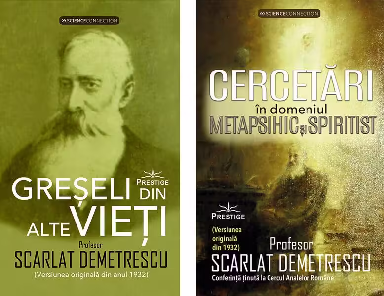 Greșeli din alte vieți + Cercetări în domeniul metapsihic și spiritist (2 volume) – Paperback brosat – Prestige